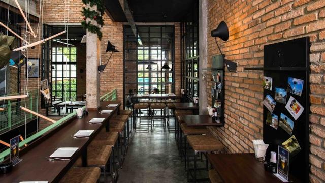 商業(yè)空間：越南西貢主題餐廳工業(yè)風格設(shè)計